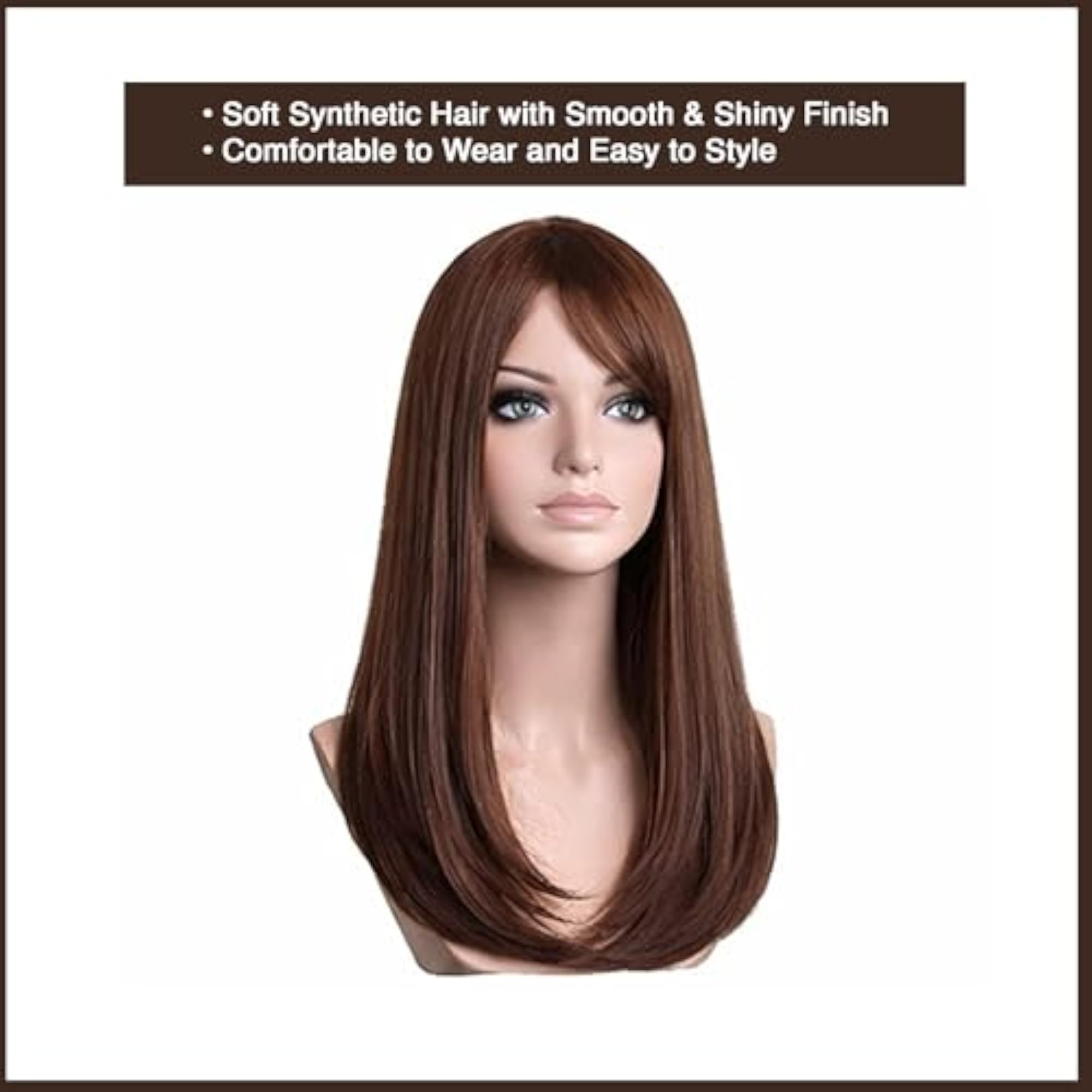 Party Perfect Long Wig Accessory, Synthetic Hair